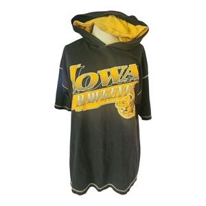 VTG Iowa Hawkeyes Hoodie T-Shirt TNT by Trau & Loevner XL USA Made